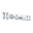 This is an image of Timco - Architectural Flat Section Bolt - Satin Chrome 100 x 35mm (1 Each Bag) 200464