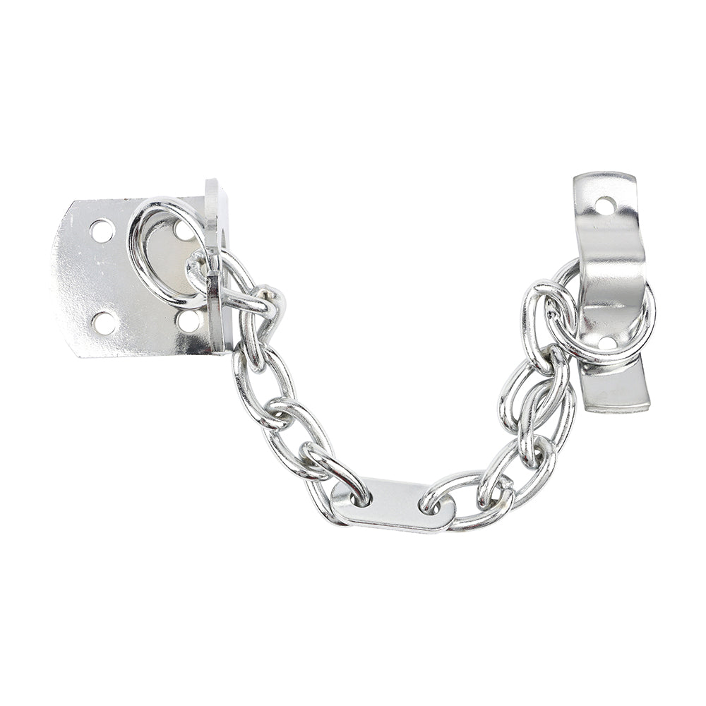 This is an image of Timco - Security Door Chain - Satin Chrome 44mm (1 Each Bag) 200471