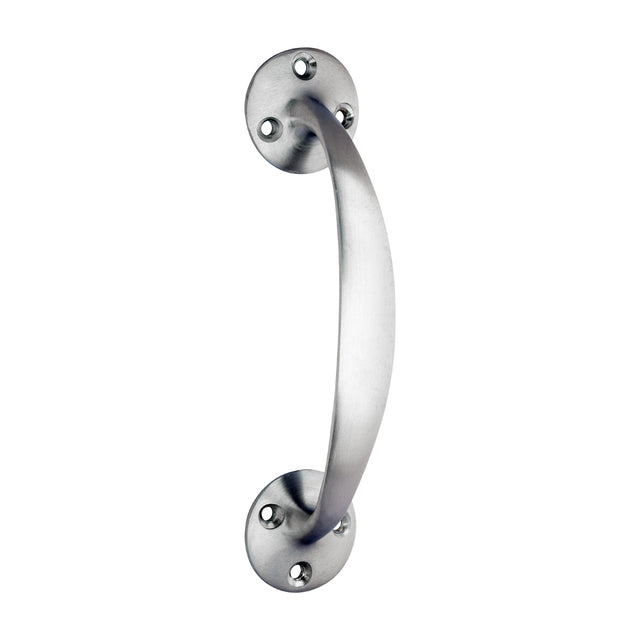 This is an image of Timco - Bow Handle - Satin Chrome 152mm (1 Each Bag) 200593