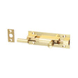 This is an image of Timco - Necked Barrel Bolt - Polished Brass 75 x 25mm (1 Each TIMpac) 200764P