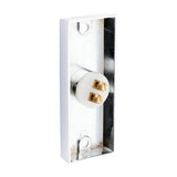 This is an image of Timco - Traditional Door Bell Push - Polished Chrome 80 x 31 (1 Each Bag) 200774