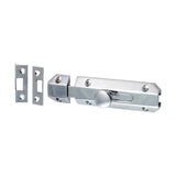 This is an image of Timco - Architectural Flat Section Bolt - Polished Chrome 100 x 35mm (1 Each TIMpac) 200777P