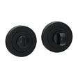 This is an image of Timco - Bathroom Thumb Turn And Release - Matt Black 51mm (1 Pairs Blister Pack) 200850