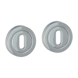 This is an image of Timco - Standard Profile Escutcheon - Polished Chrome 51mm (1 Pairs Blister Pack) 200876
