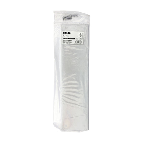 This is an image of Timco - Finger Plate - Polished Chrome 305 x 76 (1 Each Bag) 200955