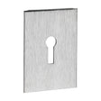 This is an image of Timco - Lock Profile Self-Adhesive Escutcheon - Oblong - Satin Stainless Steel 65 x 47 (1 Each TIMpac) 200984P