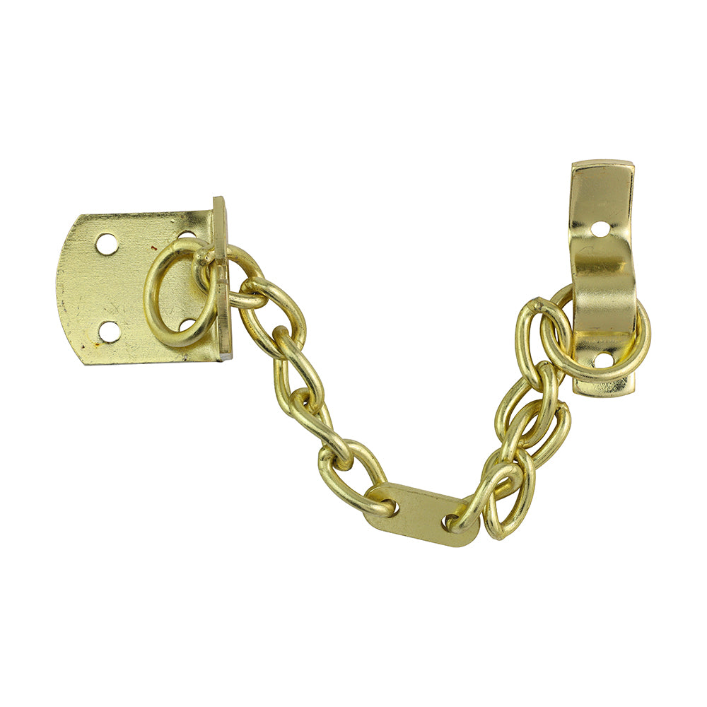 This is an image of Timco - Security Door Chain - Electro Brass 44mm (1 Each TIMpac) 200987P