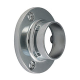 This is an image of Timco - End Socket - For Round Tube - Polished Chrome 25mm (2 Pieces Bag) 204025