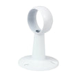 This is an image of Timco - Centre Bracket - For Round Tube - White 25mm (1 Each Bag) 204166