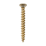 This is an image of Timco - Window Fabrication Screws - Countersunk with Ribs - PH - Single Thread - Gimlet Point - Yellow 4.3 x 40mm - (1000 PCS Box) 206Y