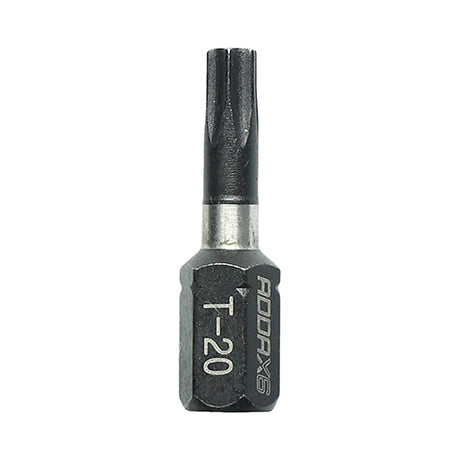 This is an image of Timco - Impact Driver Bits - TX TX20 x 25 (10 Pieces Handy Bit Pack) 20TX25X6