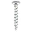 This is an image of Timco - Window Fabrication Screws - Friction Stay - Shallow Pan Countersunk - PH - Single Thread - Gimlet Point - Zinc 4.3 x 16mm - (1000 PCS Box) 213Z
