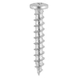 This is an image of Timco - Window Fabrication Screws - Friction Stay - Shallow Pan with Serrations - PH - Single Thread - Gimlet Tip - Stainless Steel 4.8 x 25mm - (1000 PCS Box) 217SS