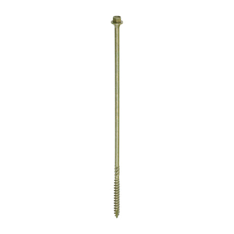 This is an image of Timco - Timber Screws - Hex Head - Exterior - Green 6.7 x 225mm - (4 PCS TIMpac) 225INDEXP