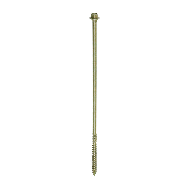 This is an image of Timco - Timber Screws - Hex Head - Exterior - Green 6.7 x 225mm - (4 PCS TIMpac) 225INDEXP
