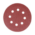 This is an image of Timco - Random Orbital Sanding Discs - 60 Grit - Red 125mm (5 Pieces Pack) 231019