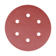 This is an image of Timco - Random Orbital Sanding Discs - 120 Grit - Red 150mm (5 Pieces Pack) 231144