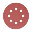 This is an image of Timco - Random Orbital Sanding Discs - 180 Grit - Red 125mm (5 Pieces Pack) 231200