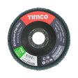 This is an image of Timco - Flap Disc - Zirconium - Type 29 Conical - P60 Grit 115 x 22.23 (1 Each Pack) 231528