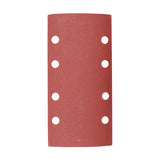 This is an image of Timco - 1/3 Sanding Sheets - 180 Grit - Red - Punched 93 x 185mm (5 Pieces Pack) 231666