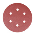 This is an image of Timco - Random Orbital Sanding Discs - 180 Grit - Red 150mm (5 Pieces Pack) 231719