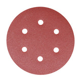 This is an image of Timco - Random Orbital Sanding Discs - 180 Grit - Red 150mm (5 Pieces Pack) 231719