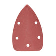 This is an image of Timco - Detail Sanding Pads - 180 Grit - Red 95 x 136mm (5 Pieces Pack) 231811