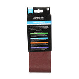 This is an image of Timco - Sanding Belts - 80 Grit - Red 75 x 533mm (5 Pieces Pack) 231841