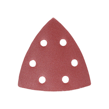 This is an image of Timco - Delta Sanding Pads - 240 Grit - Red 95 x 95mm (5 Pieces Pack) 231909