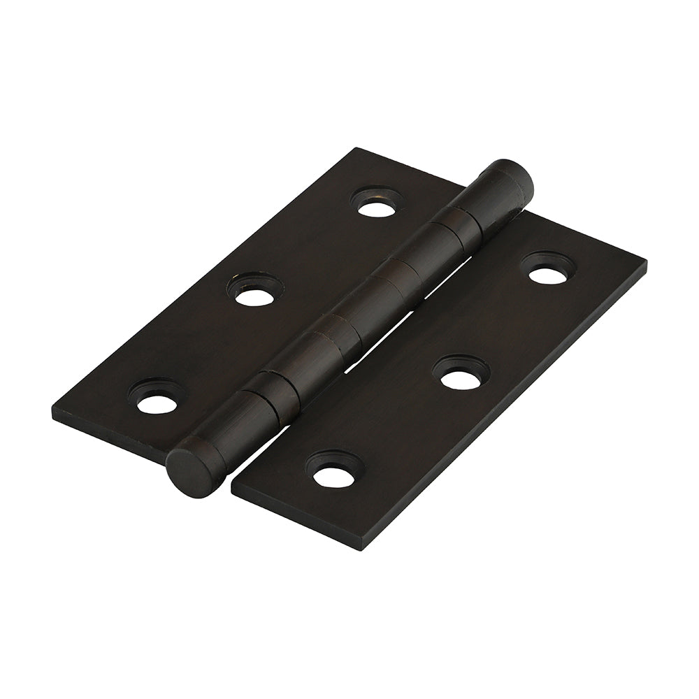 This is an image of Timco - Performance Ball Race Hinge - Solid Brass - Bronze 76 x 50 (1 Pairs Box) 234185
