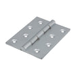 This is an image of Timco - Double Stainless Steel Washered Butt Hinge - Solid Brass - Satin Chrome 102 x 75 (1 Pairs Box) 234210