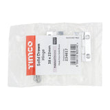 This is an image of Timco - Solid Drawn Hinge - Solid Brass - Polished Chrome 38 x 22 (1 Pairs Bag) 234617