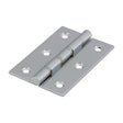 This is an image of Timco - Double Steel Washered Butt Hinge - Solid Brass - Polished Chrome 76 x 50 (1 Pairs Bag) 234731