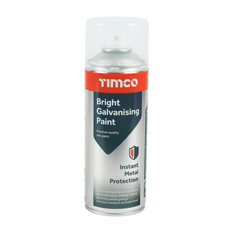This is an image of Timco - Bright Galvanising Paint 380ml (1 Each Can) PCS237002
