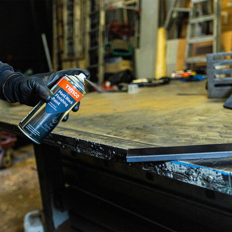 This is an image of Timco - Matt Black Finishing Paint 380ml (1 Each Can) PCS237128