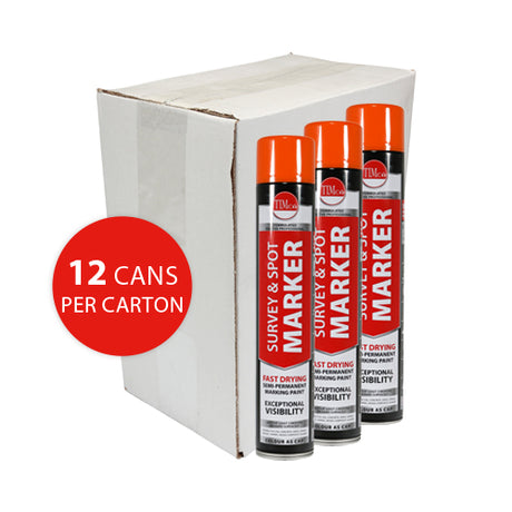 This is an image of Timco - Survey & Spot Marker - Orange 750ml (1 Each Can) PCS237900