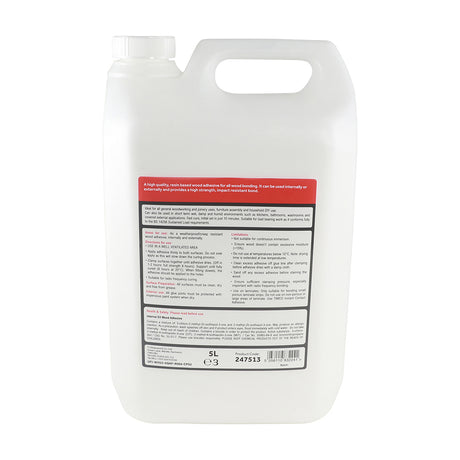 This is an image of Timco - Internal D3 Wood Adhesive 5L (1 Each Bottle) PCS247513