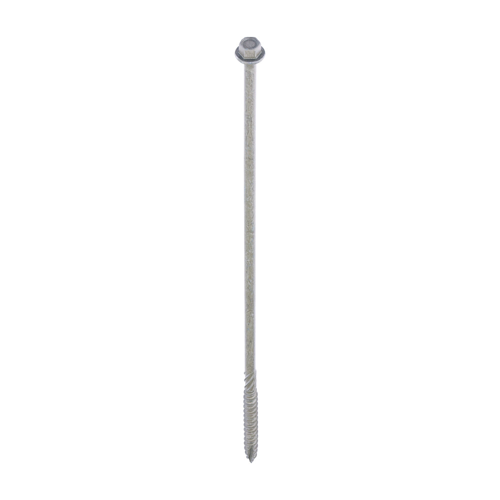 This is an image of Timco - Timber Screws - Hex Head - Exterior - Green 6.7 x 250mm - (4 PCS TIMpac) 250INDEXP