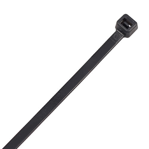 This is an image of Timco - Cable Ties - Black 2.5 x 100mm - (100 PCS Bag) 25100CTB
