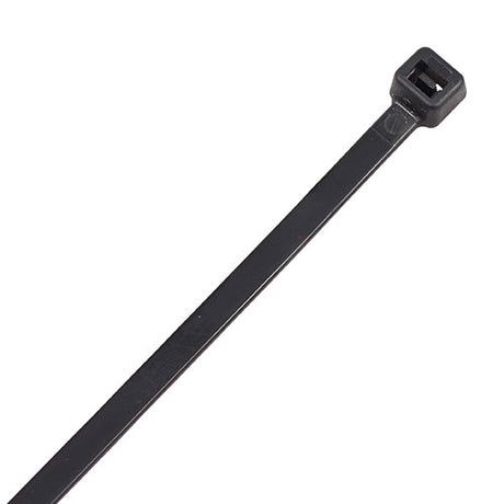 This is an image of Timco - Cable Ties - Black 2.5 x 100mm - (100 PCS Bag) 25100CTB