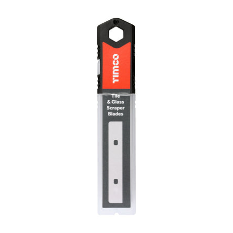 This is an image of Timco - Tile & Glass Scraper Blades 100mm (10 Pieces Backing Card) 253408