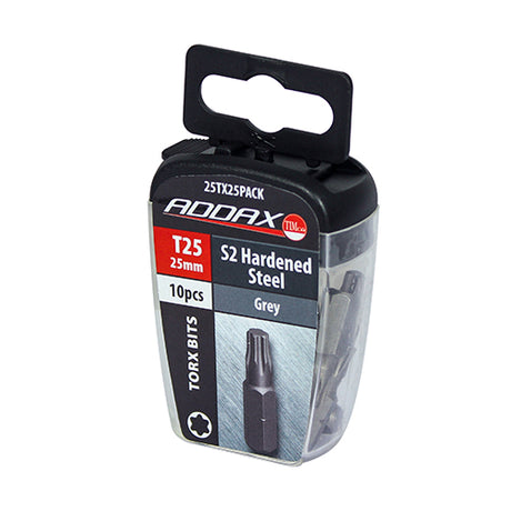 This is an image of Timco - S2 Driver Bits - TX TX25 x 25 (10 Pieces Blister Pack) 25TX25PACK