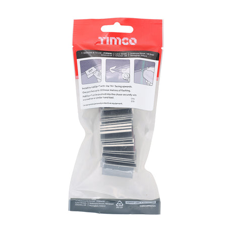 This is an image of Timco - HallClip+Ã‚Â® Lead Flashing Fixing Clips 16 - 26mm (25 Pieces TIMpac) 269333