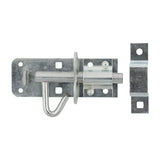 This is an image of Timco - Brenton Padbolt Elongated Keep - Zinc 4" (1 Each Bag) 282004
