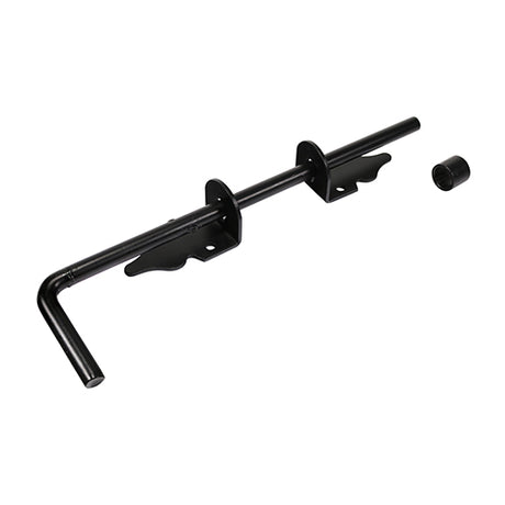 This is an image of Timco - Cane Bolt - Black 12" (1 Each Plain Bag) 282159