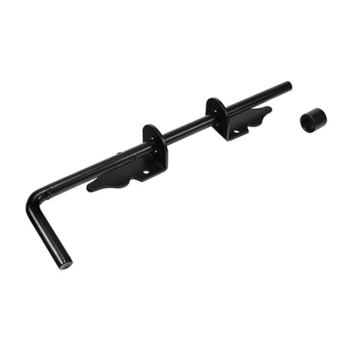 This is an image of Timco - Cane Bolt - Black 12" (1 Each Plain Bag) 282159