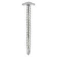 This is an image of Timco - Baypole Screws - Wafer Flange - PH - Self-Drilling Point - Zinc 4.8 x 40mm - (200 PCS Box) 289Z