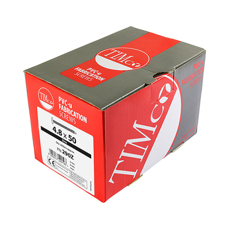 This is an image of Timco - Baypole Screws - Wafer Flange - PH - Self-Drilling Point - Zinc 4.8 x 40mm - (200 PCS Box) 289Z