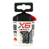 This is an image of Timco - Impact Driver Bits - PH No.2 x 50 (5 Pieces Handy Bit Pack) 2PH50X6