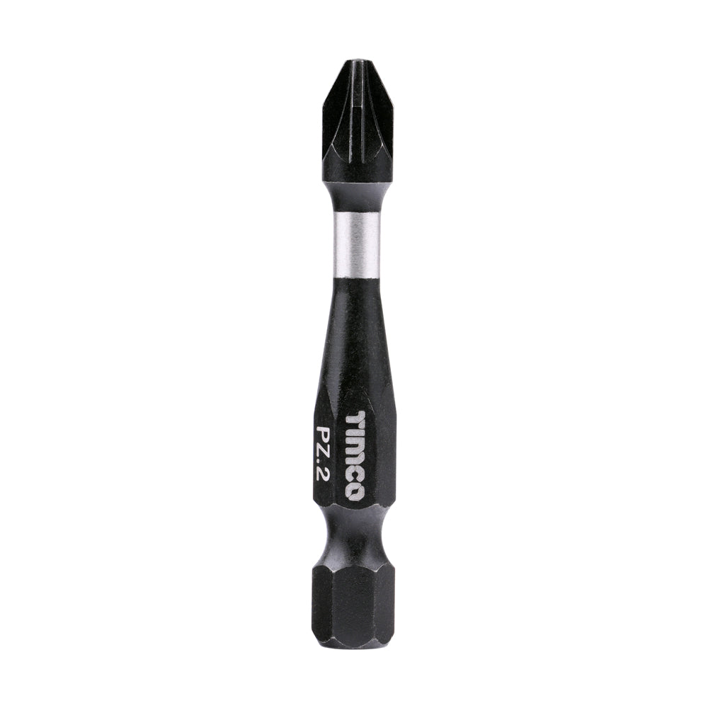 This is an image of Timco - Impact Driver Bits - PZ No.2 x 50 (5 Pieces Handy Bit Pack) 2PZ50X6